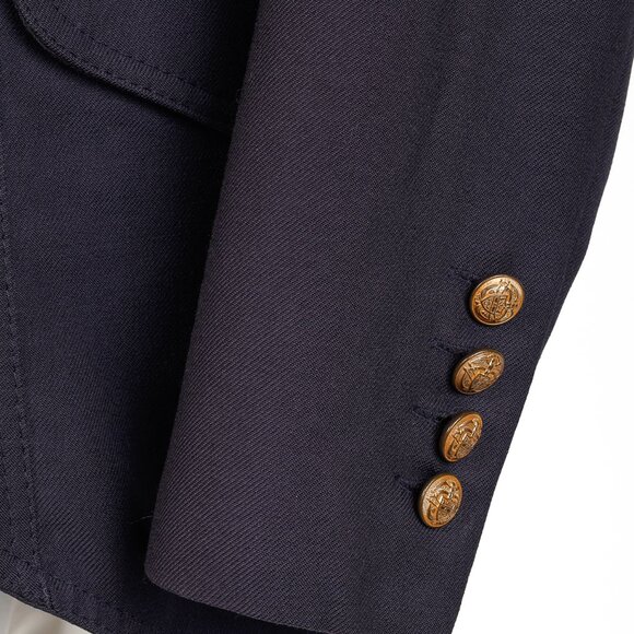Smythe Navy Wool Twill Equestrian Blazer - Picture 6 of 8